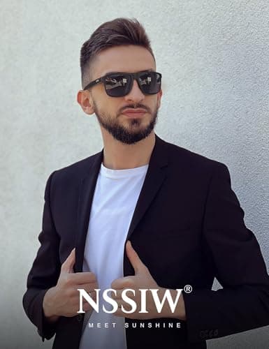 NSSIW Sunglasses-Men Polarized Mens-Sunglasses: Classic Sun Glasses with UV400 Protection for Driving Fishing Golf - Thumbnail 2