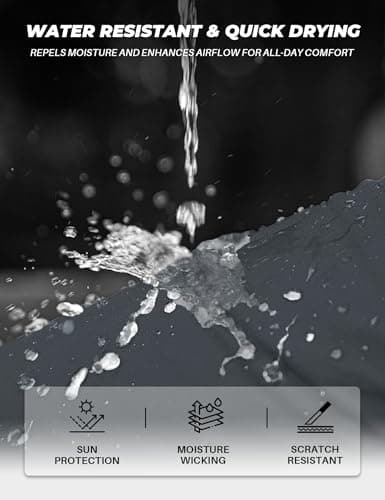 MOURCE Men's Hiking Pants Lightweight - 32 Inseam Cargo Pants for Men with Pockets, Grey 32L - Thumbnail 3