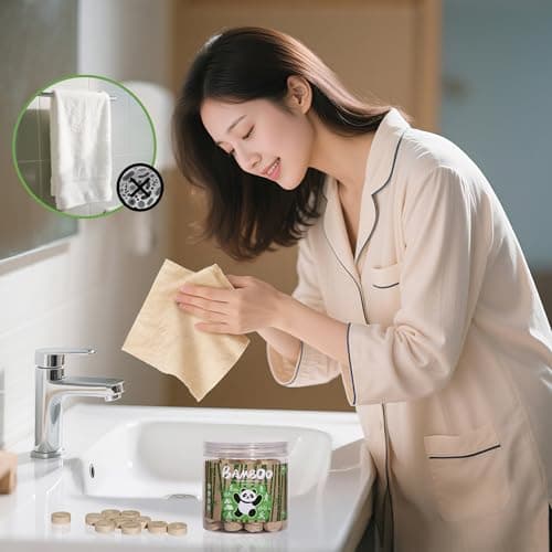 Compressed Towel Tablets - Disposable Compostable Toilet Paper Tablets for Travel, Hiking, Camping and Backpacking - Thumbnail 5