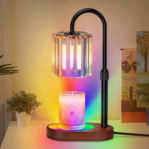 Lukasa Candle Warmer Lamp with Timer, with LED Color Lights, Dimmable, Adjustable Height, House Warming Gifts New Home Decor, Gifts for Women Mom for Birthday Mothers Day Thanksgiving Day Christmas - Image 1