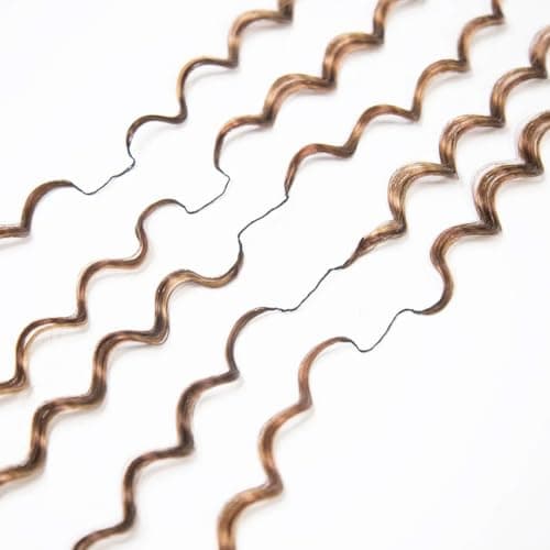 YWIGS Feather Crochet Human Hair Blend #4/27/30 Deep Wave 18" 100 Strands - Thumbnail 6