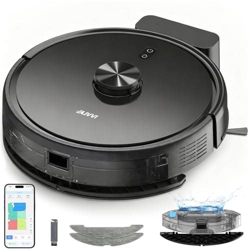 Livvi 2 in 1 Robot Vacuum and Mop Combo, 3500 Pa Suction, Laser Navigator with Smart Mapping,120 Min Runtime, App/Voice/Remote Control, Self-Charging for Pet Hair & Hard Floor - Image 1