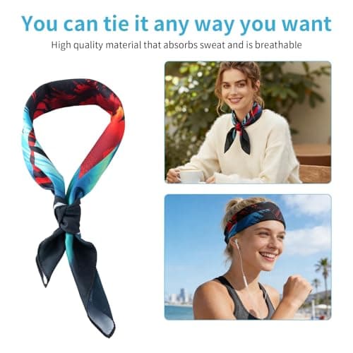 PlushBande Soccer Fan Bandana 22"x22" - Breathable Polyester Headwear, Neck Gaiter & Face Mask for Men Women Match Day - Thumbnail 5