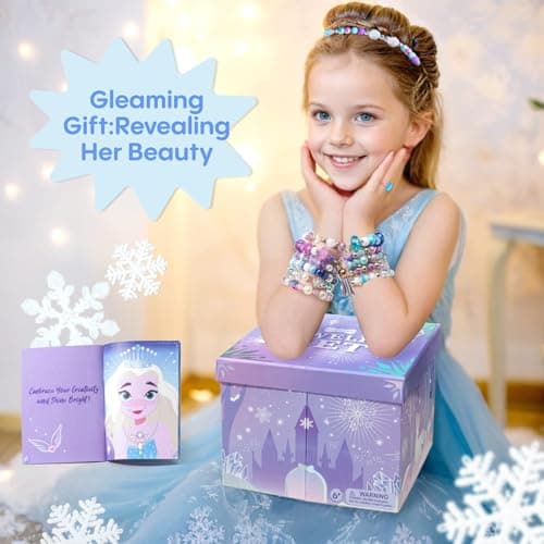 Tomons Gifts for Girls Ages 6-12, Kids Jewelry Making Kit for Girls, Crafts Birthday for 6 7 8 10 11 12 Year Old Girl - Thumbnail 6