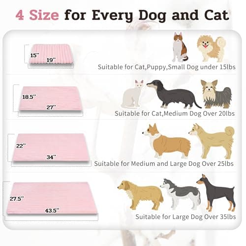 NWK Pack of 4 Fluffy Self Warming Cat Mat, Cat Blanket, Thermal Dog Mat, Washable, Non-Slip Bottom for Sofa & Crate & Kennel & Car Seat (Blush Pink, X-Large (43.5'' X 27.5'' X 0.7'')) - Thumbnail 5