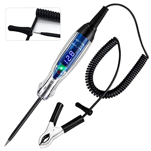 AWBLIN Automotive Test Light 3-60V DC Digital LED Circuit Tester, Heavy Duty Light Tester with Voltmeter, Auto Bidirectional Voltage Tester Electric Test Pen - Image 1