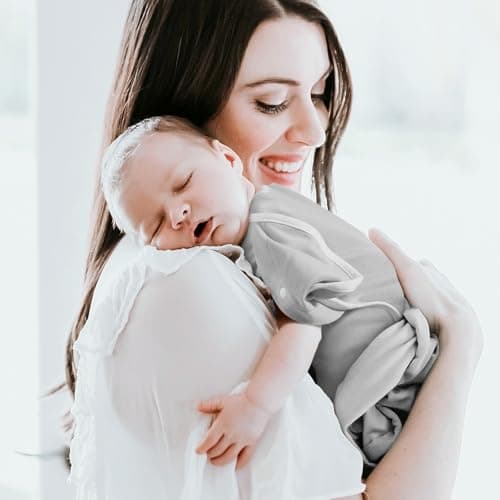 ANYEDDE 2-Pack Baby Swaddle Sleep Sack 0-3 Months - Arms Up Transitional Swaddle for Newborns, Baby Sleep Sack with Cuff Removable & 2-Way Zipper, Gray Stars Design - Thumbnail 5