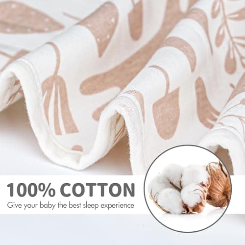 ANYEDDE Baby Transitional Swaddle Sleep Sack - Newborn Swaddle Transition Bag with Removable Cuffs Arms Up Design, Free Wearable Blankets, Pink & Rabbit (6-9 Month) - Thumbnail 4