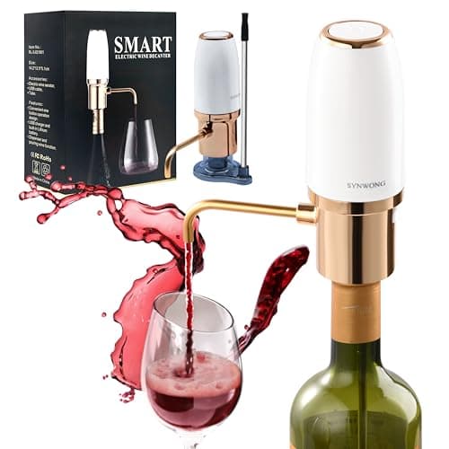 SYNWONG wine aerator Electric,Wine Aerator, Electric Wine Decanter, Wine Aerator Pourer Spout, Wine Dispenser, Wine Accessories， Best Gifts for Wine Lovers