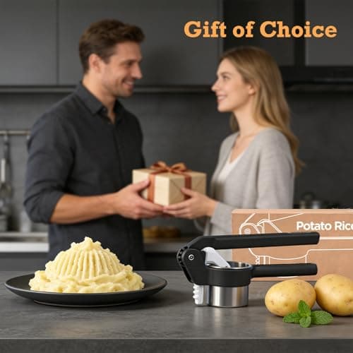 Potato Ricer - Betso Effortless Double-Gear Potato Ricer and Masher - Heavy-Duty Vegetable Press for Perfect Mashed Potatoes, Dishwasher Safe - Thumbnail 5