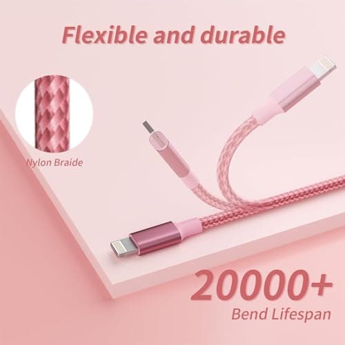 Multi Charging Cable, 3 in 1 Charging Cord for Multiple Devices, USB Cable Universal Charger with Type-C/IP/Micro USB for iPhone17-12/Android/Pad and More, Car Charger Travel Essentials(2Packs 4FT) - Thumbnail 4