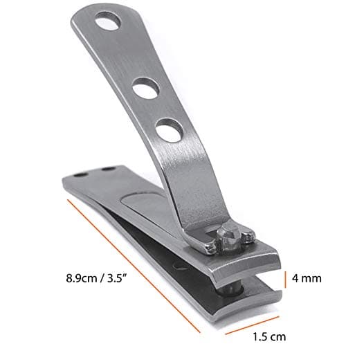 KOHM Curved Nail Clippers with Nail File (in Build) - Heavy Duty Stainless Steel Toe Nail Nippers Tool for Men, Women, Seniors & Adults - Thumbnail 2