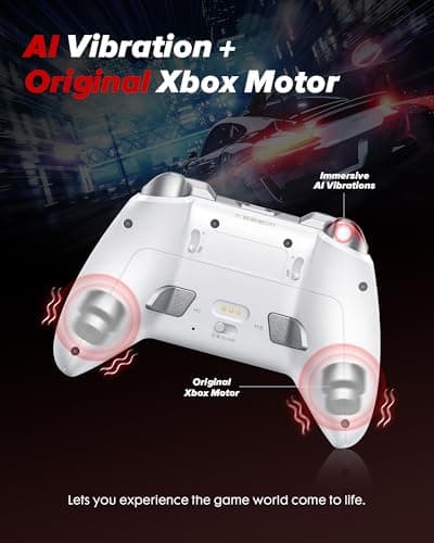 BEITONG KP20 Wireless Controller for PC, Switch/Switch 2, Android, TV, Steam Deck, TMR Joysticks & Hall Triggers, Bluetooth & 2.4g Gamepad with 1000Hz Polling Rate and Mechanical Buttons - Thumbnail 6
