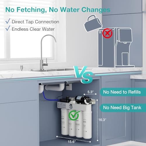 SimPure T2-600 Series RO Water Filter System (T2-600T(Near 0 TDS Water)) - Thumbnail 5