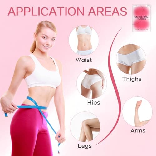 AYOJOY Botanical Skin Patches for Women & Men | Daily Wear Patch with Berberine, L-Glutamine, Cinnamon & Pomegranate | Comfortable Adhesive Design | 60 Count (Red) - Thumbnail 5