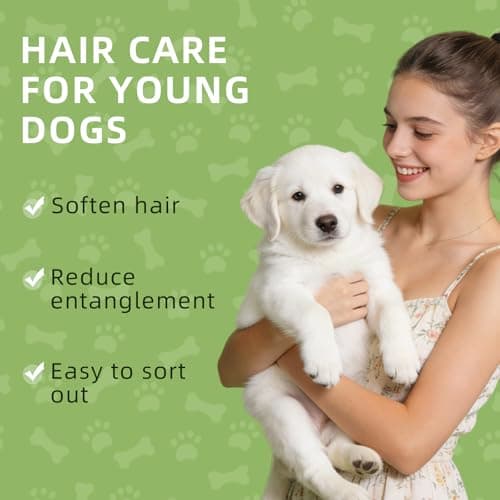 AOPEIBOTO Puppy Shampoo for Puppies 8 Weeks Old, Gentle Tearless Dog Shampoo for Smelly Dogs, Deodorizing Dog Shampoo with Aloe Vera & Oat Extract - Thumbnail 4