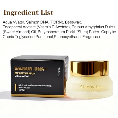 PDRN Lip Sleeping Mask Glow Balm with Salmon PDRN & Collagen - Deep Hydration, Non-Sticky Overnight + Daily Lip Care, Moisture Lock for Dry, Chapped Lips - Thumbnail 6