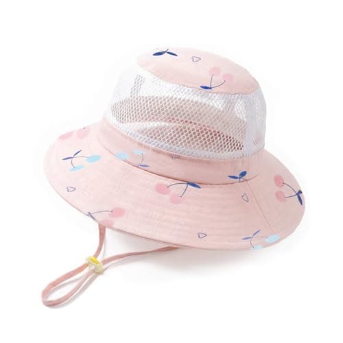 Kids Summer UPF50+ Sun Hat with Breathable Mesh, Adjustable Outdoor Beach Bucket Hat for Boys Girls Age 4-12 - Image 1