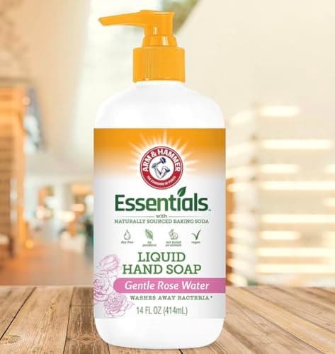 Arm & Hammer 6 Pack Liquid Hand Soap for Skin Cleaning - Cleanser for Kitchen & Bathroom with Gentle Rose Scent - Natural Hand Soap Cleanses, Softens 14 FL Oz (414ml) - Thumbnail 2