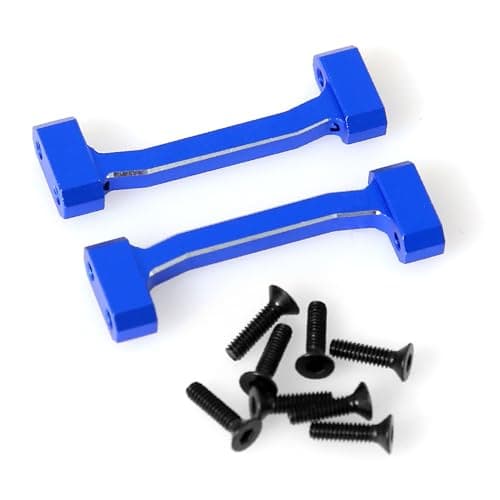 Aluminum Chassis Cross Brace Upper for Losi 1/18 Mini LMT 4X4 Brushed Monster Truck，Replacement for Losi - LOS211047 Upgrade Part Cross Brace Upper for Losi-LOS01026 1/18 Mini LMT Monster (Blue) - Thumbnail 5