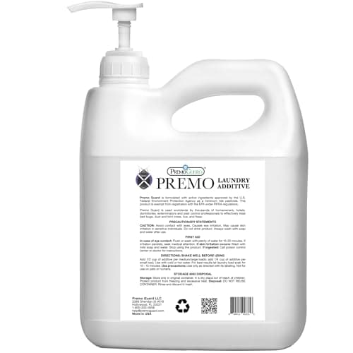 Premo Guard Bed Bug, Mite & Lice Laundry Detergent Additive 64 oz – Child & Pet Friendly – Stain & Odor Free – Best Natural Non-Toxin Treatment - Thumbnail 2