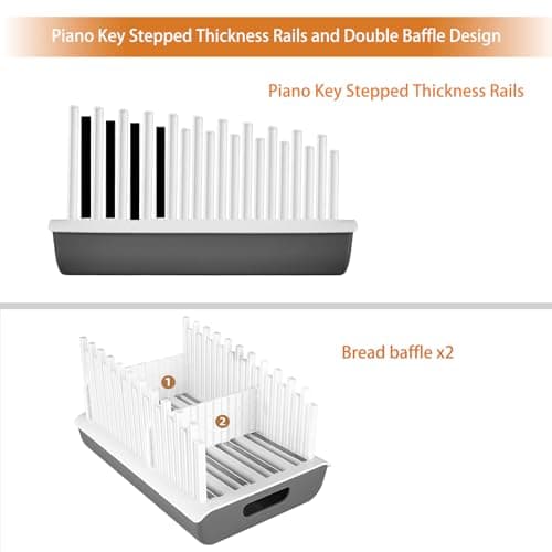 YONGAIJIA Bread Slicer Guide for Homemade Bread with 304 Stainless Steel Sheet and Storage Tray、3-Slice Thickness，Adjustable Width for Cake、Bagels、Toast. - Thumbnail 3