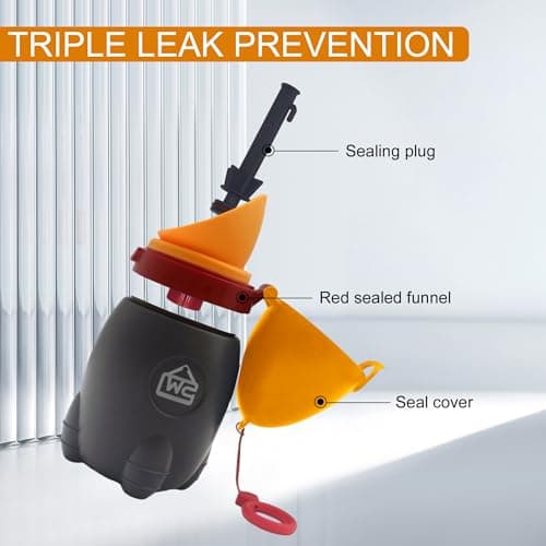 DIJIAMEIYA Portable Potty for Kids – Leak-Proof Rocket Travel Urinal for Boys & Girls, Lightweight Road Trip Essential for Car, Camping, Potty Training, Easy-Clean Reusable Pot(Vitality Orange) - Thumbnail 3