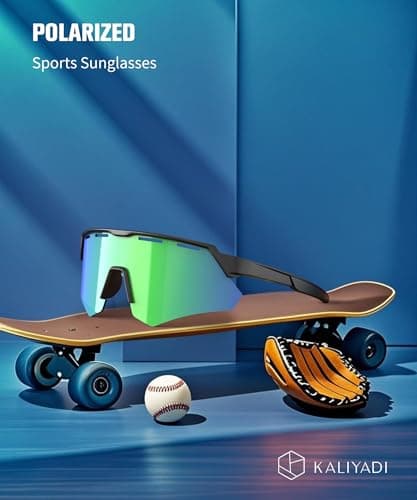 KALIYADI Polarized-Kids-Sunglasses Youth Baseball Sunglasses: Cycling Running for Boys Girls UV400 Protection Age 6-14 - Thumbnail 6