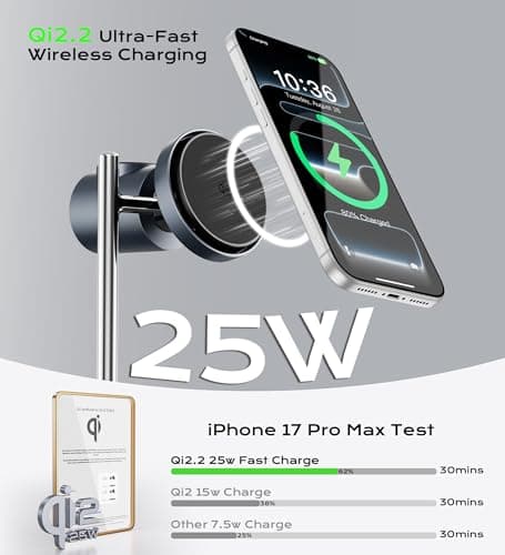 Gumosh Qi2.2 25W Magnetic 3-in-1 Charging Station for Apple Devices - Thumbnail 2