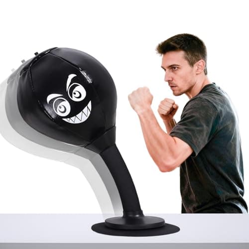 Koemier Desktop Punching Bag, Suctions to Your Desk, Heavy Duty Stress Relief Ball, Funny Office Gifts for Boss or Coworker Men and Women - Image 1