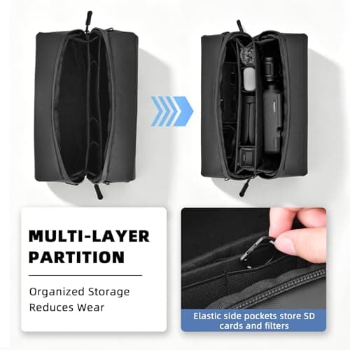 Flymile Pocket 4 3 Case for DJI Osmo/Xtra Muse, for Insta360 Luna Ultra Storage Shoulder Bag, Travel Pouch Protective Cover for DJI Osmo Pocket 4/3 Creator Combo Protector Accessories - Thumbnail 4