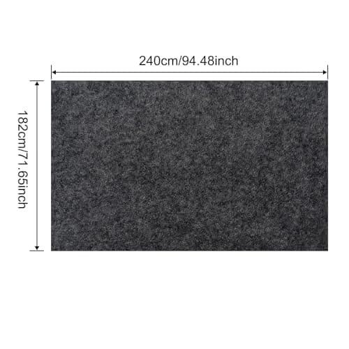 Betagt 6 x 7.87 FT Outdoor Storage Shed Mat, 3mm Thickened Waterproof Shed Base Flooring Pad, Outdoor Carport Mat, Anti-Slip Dustproof Patio Furniture Floor Scratch Prevention - Thumbnail 3