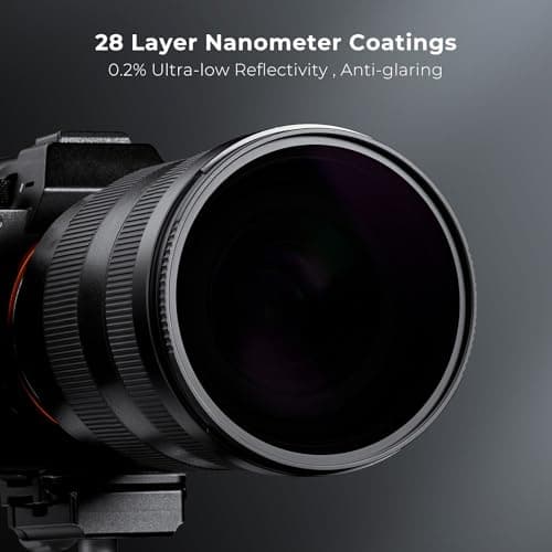 K&F CONCEPT 67mm ND100000(16.6 Stops) ND Lens Filter Neutral Density Lens Filter with 28 Multi-Layer Coatings (Nano X Series) - Thumbnail 5