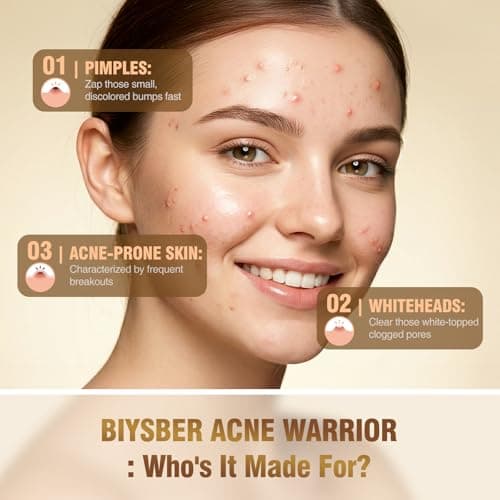 BIYSBER Salicylic Acid 2% Serum Solution for Face: Gently Exfoliating Facial Serum for Acne,Blackhead & Open Pores & Reduces Excess Oil - Hydrating& Soothing Skin Care Serum for Acne Prone&Oily Skin - Thumbnail 3