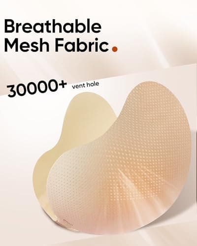 Easybunny Strapless Sticky Bra 2 Pack Invisible Push Up Adhesive Bra Breathable Fabric Reusable for Backless/Low-Cut Outfits - Thumbnail 4