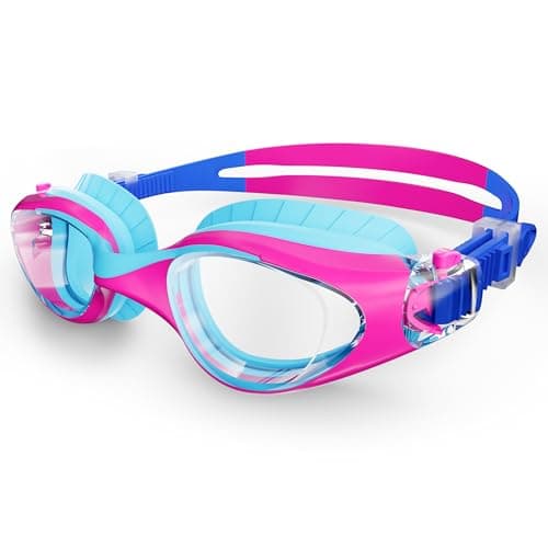 HIGAHY Swim Goggles for Kids 6-14, Anti-Fog UV Protection Clear Swimming Goggles, Leakproof Pool Swim Goggles for Boys Girls - Image 1