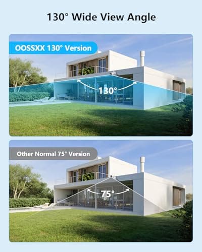 (2026 Update) Wireless WiFi Outdoor Security Camera System with Dual Antenna Cameras, 55% Stronger Signal, 130° Wide Angle, 2-Way Audio, No Monthly Fee, Home NVR Security System - Thumbnail 3