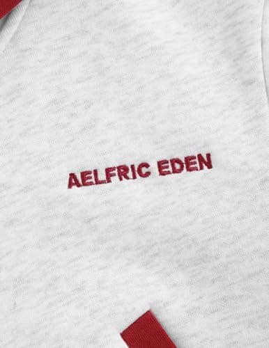Aelfric Eden Cropped Contrast Stripe Zip Up Hoodie Y2K Long Sleeve Crop Sweatshirts Casual Hooded Jacket Grey X-Small - Thumbnail 6