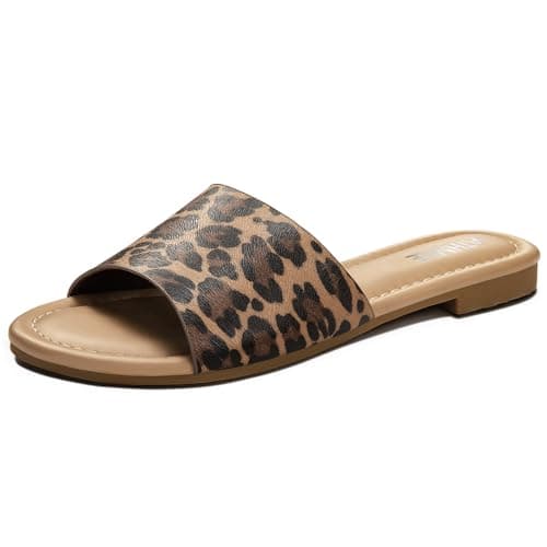 ATHMILE Sandals for Women 2026 One Band Womens Sandals Dressy Open Toe Flats Summer Slides for Casual Party Cute Beach - Image 1