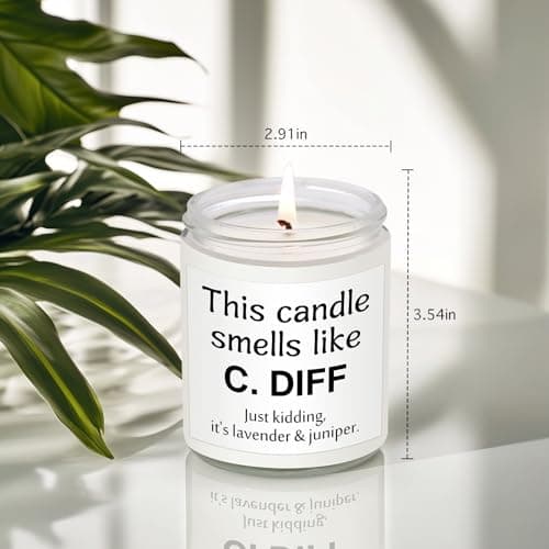 Nurse Gifts for Women Men, Nurses Week Nursing Gifts for Nurse Medical Assistant Students Graduation RN CNA LPN, Funny Appreciation Gift for Nurse Doctor Practitioner, Doctors Day Birthday, Candles - Thumbnail 2