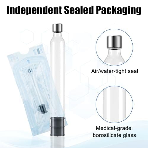 BUT NOT 1.5mL Peptide Pen Cartridge, 10 Pack 1.5cc Cartridges for Reusable Injection V1 & V2 Peptide Pens, with 5.8mm Long Stopper, Individually Packaged & Steam Sterilized - Thumbnail 3