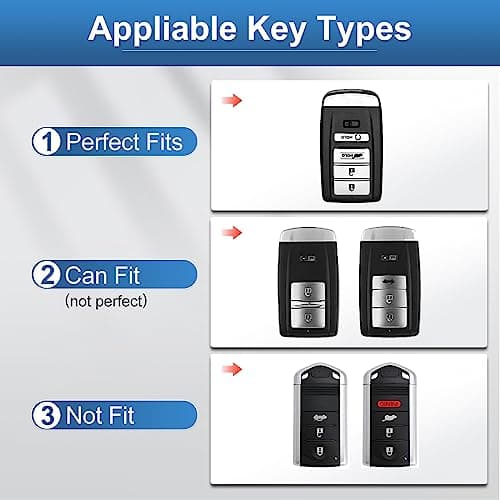 YO&YOYE for Acura Key Fob Cover with Keychain, Soft TPU Key Case Protection Fit for Acura CDX RDX RLX NSX TLX TLX-L - Thumbnail 2