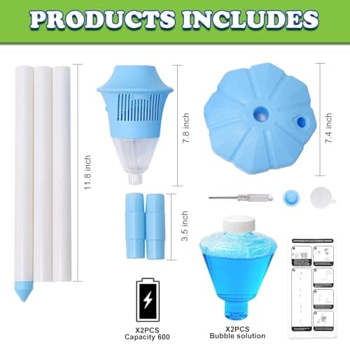 Bubble Stand Machine, Outdoor Tall Bubble Maker,47 Inches - Thumbnail 5