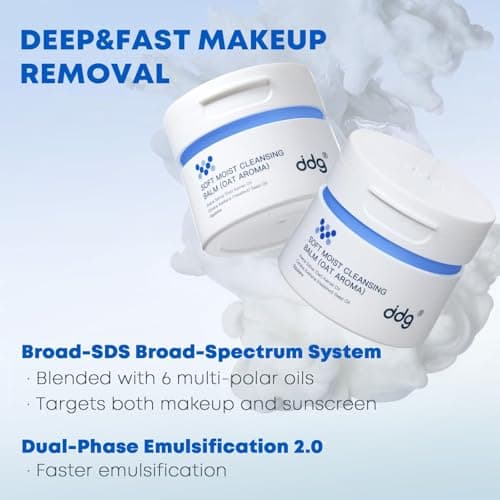 ddg Soft Moist Cleansing Balm Set-Make Remover Balm for Sensitive Skin,Eye Makeup Remover & Facial Cleanser for Waterproof Makeup Removal,Vegan Plant Oils,Nourishing & Hydrating - Thumbnail 4