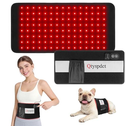 Red Light Therapy for Body, 660nm 850nm Triple Chip LED 16" Infrared Red Light Therapy Pad Belt Wrap for Neck Shoulder Stomach Waist Back Knee Muscle