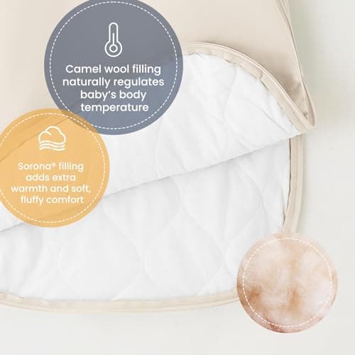 kaiya baby Unisex Sleeping Bag for Babies and Toddlers 3.5 Tog Sleep Sack 0-6 Months, Newborn Sleep Sack, Wearable Blanket Baby, One piece with sleeves, Gifts for Toddlers - Thumbnail 3