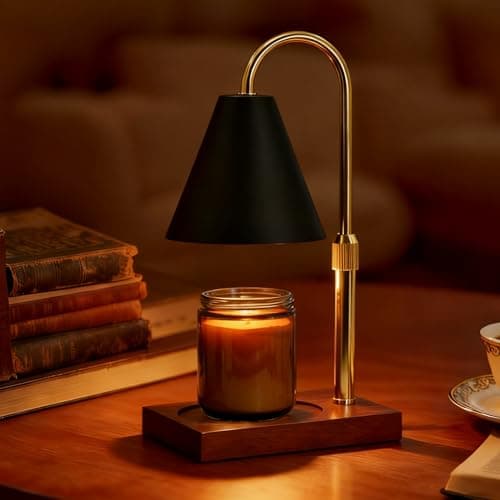 Candle Warmer Lamp Timer - Gifts for Mom, Birthday Gifts for Women, House Warming Gifts New Home Decor, Dimmable Wax Melt Warmer for Jar Candles with 2 Bulbs - Thumbnail 2