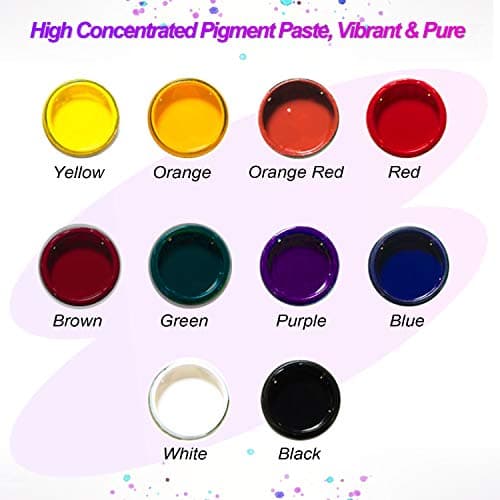 LET'S RESIN Opaque Resin Paste,10 Colors Epoxy Resin Pigment Paste Each 0.35oz,Thick & Highly Concentrated Coloring Pastes, Colorant for Epoxy Coloring, Jewelry, Molds - Thumbnail 3