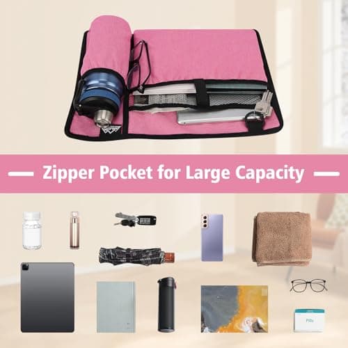 supregear Accessories Bag for Walker, Wheelchair, Rollator - Walker Basket Bag w/Cup Holder - Seniors Caddy Attachment Pouch for Walkers, Water Resistant Large Capacity Carry Storage Carrier Tote - Thumbnail 5