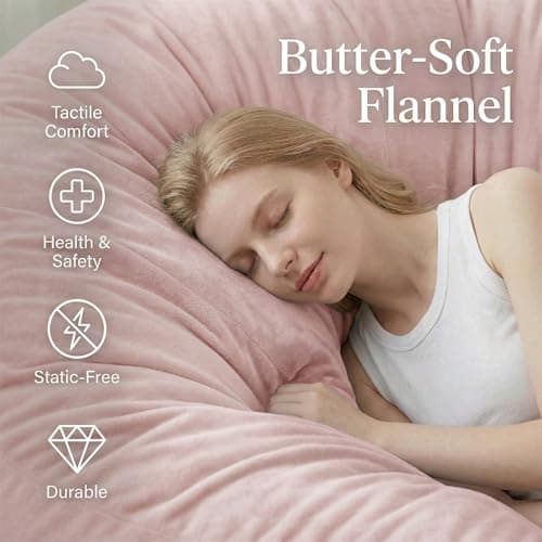 Bean Bag Chair for Adults & Teens, 3ft Large BeanBag Chairs with Memory Foam Fillings, Bean Bag with Ultra Soft Faux Fur Fabric Washable, Lazy Sofa for Gameroom Living Room Bedroom,Pink(35"x 35"x 25") - Thumbnail 4